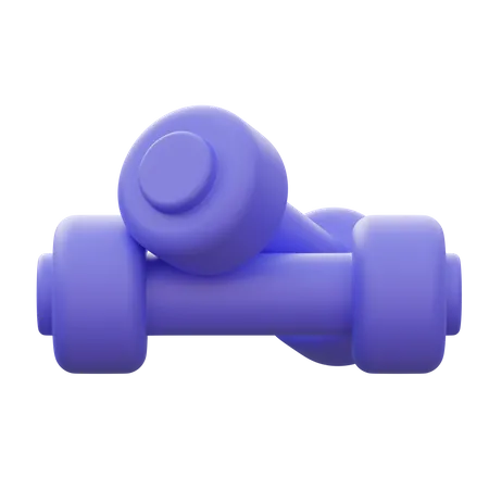 Dumbbell 3 D Icon Illustration 3D Icon