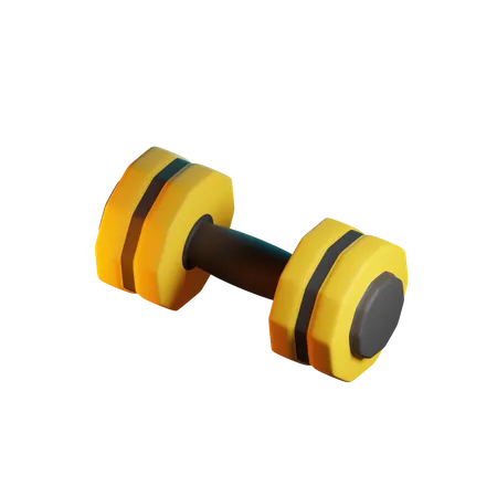 DUMBBELL ISOLATED 3 D RENDER 3D Icon