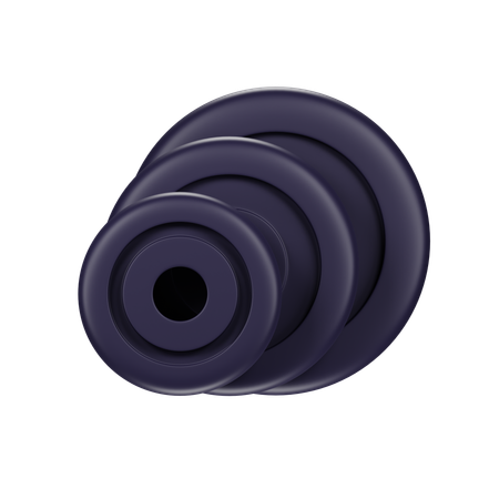 Dumbbell Plates  3D Icon