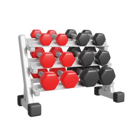 Dumbbell Set  3D Icon