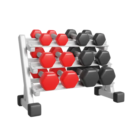 Dumbbell Set  3D Icon