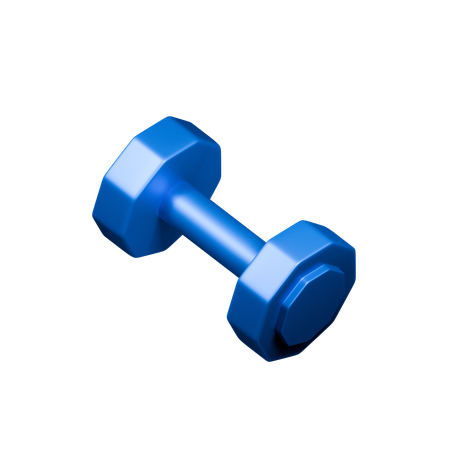 Dumbbell training  3D Icon