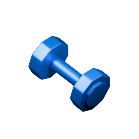 Dumbbell training  3D Icon