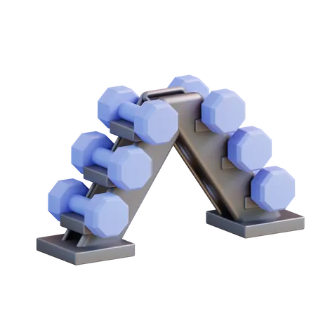 Dumbbells  3D Icon