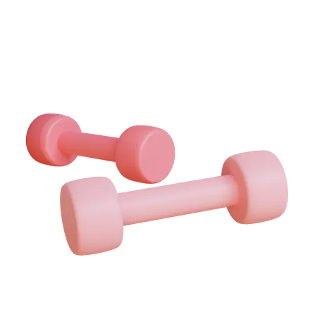 Dumbbells  3D Illustration