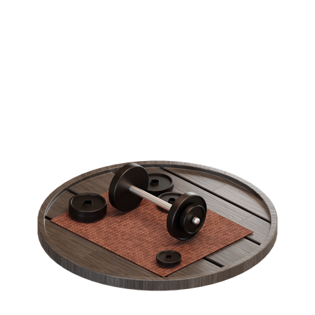 Dumbbells  3D Illustration