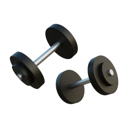 Barbell For Gym 3D Icon