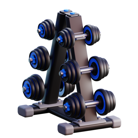 Dumbbells rack  3D Icon