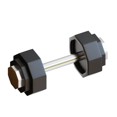3 D Gym Dumbell Icon 3D Icon