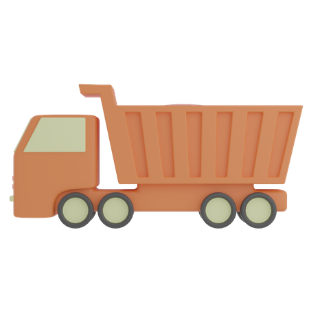 Dump Truck  3D Illustration