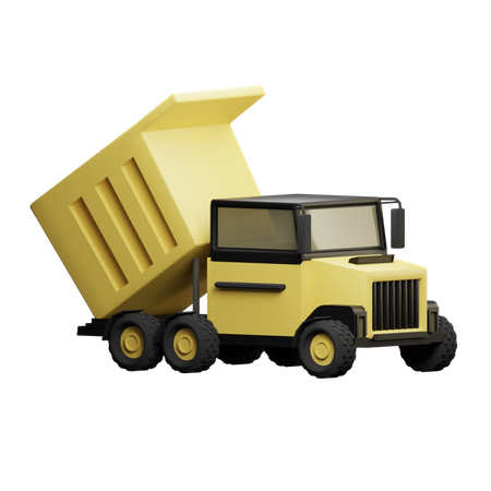 Dump Truck  3D Illustration