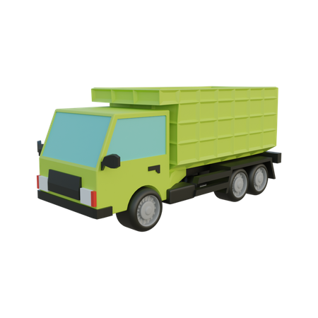 Dump Truck  3D Illustration