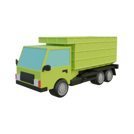 Dump Truck 3D Illustration