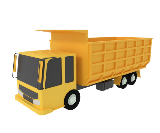 Dump Truck Trailer  3D Icon