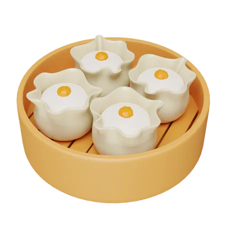 Dumpling  3D Icon