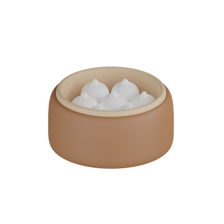 Dumpling  3D Icon