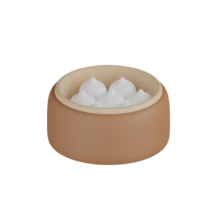 Dumpling  3D Icon