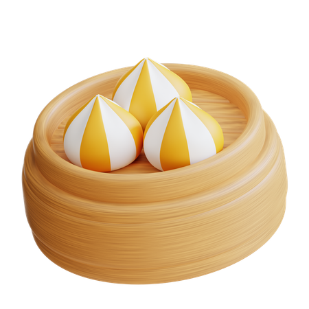 Dumpling  3D Icon