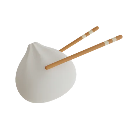 Dumpling  3D Icon