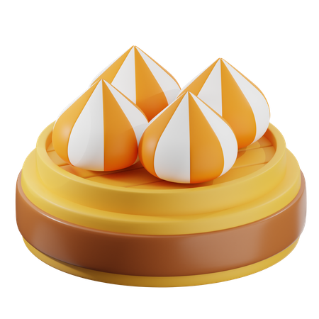 Dumpling  3D Icon