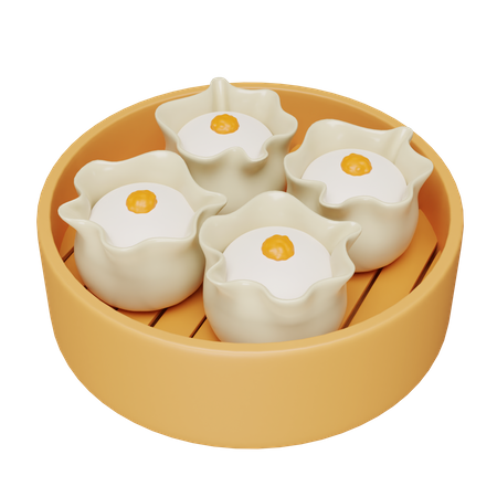 Dumpling  3D Icon