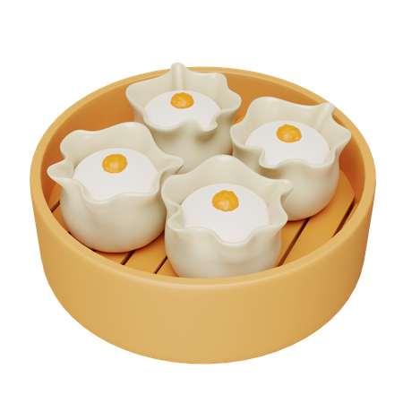 Dumpling 3D Icon