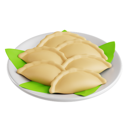 Dumpling Dish  3D Icon
