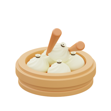 Dumpling2  3D Icon