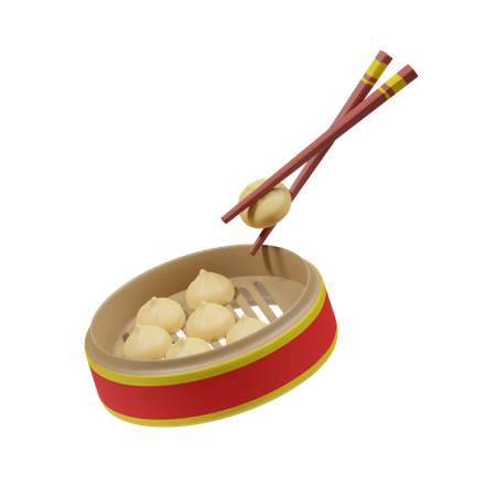 Dumplings  3D Icon