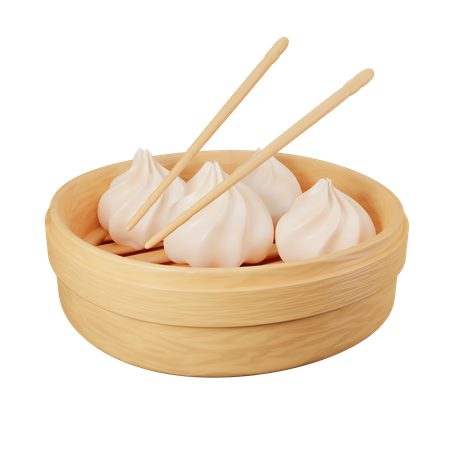 Dumplings  3D Icon