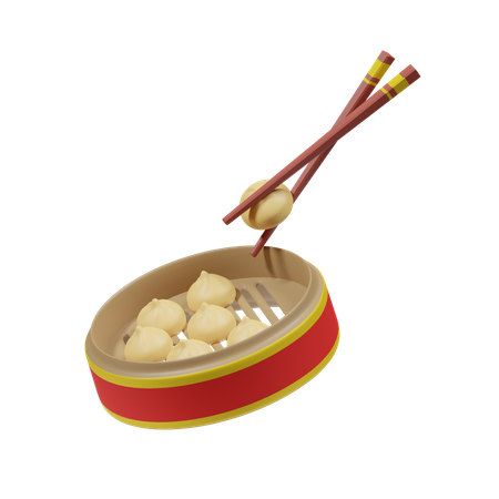 Dumplings  3D Icon