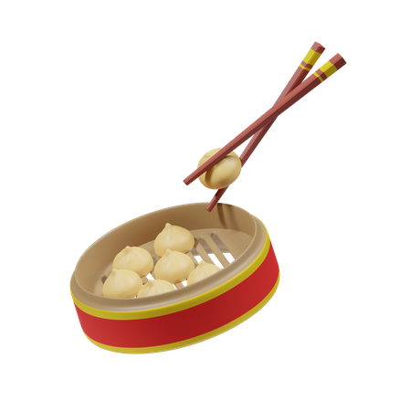 Dumplings 3D Icon