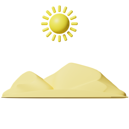 Dunes de sable  3D Icon