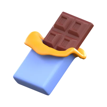 Dunkle Schokolade  3D Icon