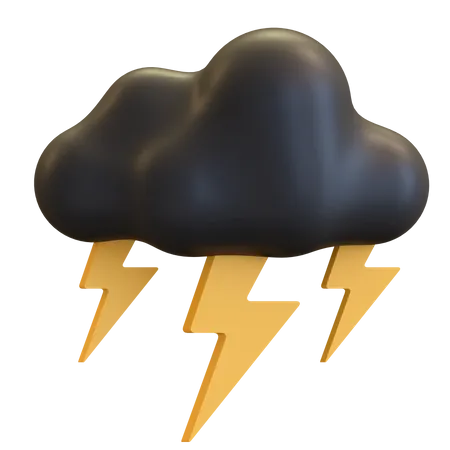 Dunkle Wolke Gewitter Sturm  3D Illustration