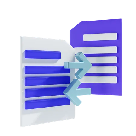 Duplicate File Icon 3 D Illustration 3D Icon