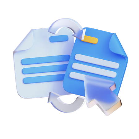 重複ファイル  3D Icon