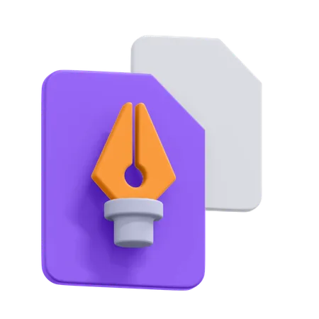 An Icon Of Duplicate Vector File 3D Icon