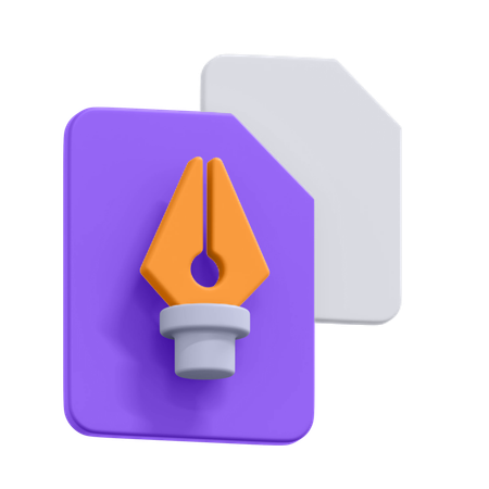 Duplicate Vector File  3D Icon