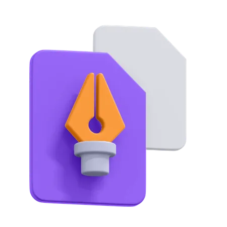 Duplicate Vector File  3D Icon