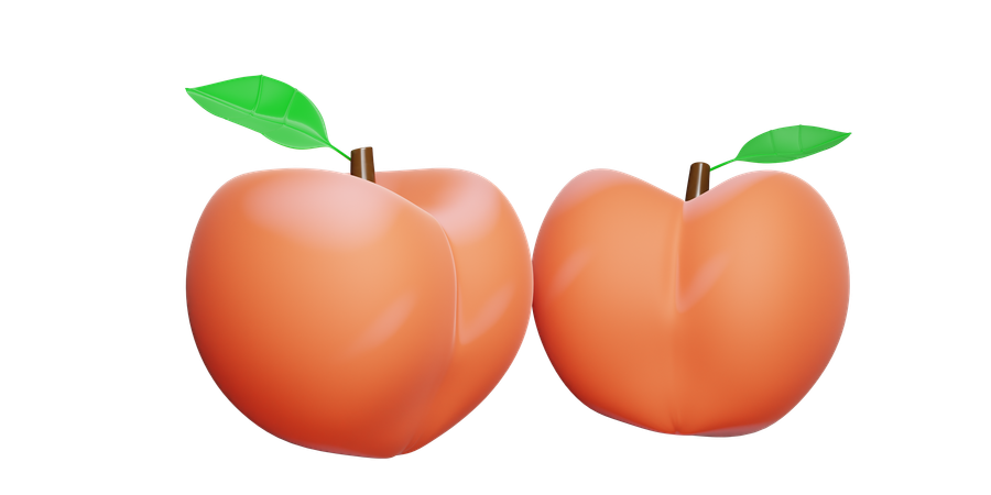 Durazno  3D Icon