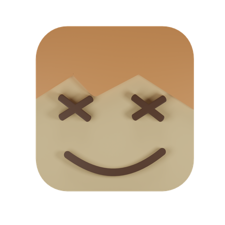 Durchgestrichene Augen  3D Emoji