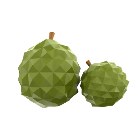 3 D Render Fruit Durian Illustration 3D Icon