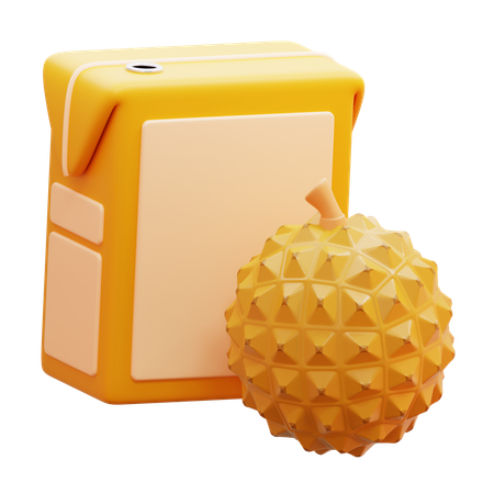 Durian Juice Box  3D Icon