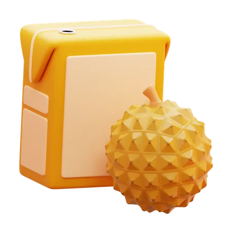 Durian Juice Box  3D Icon