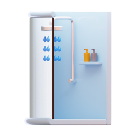 Dusche  3D Icon