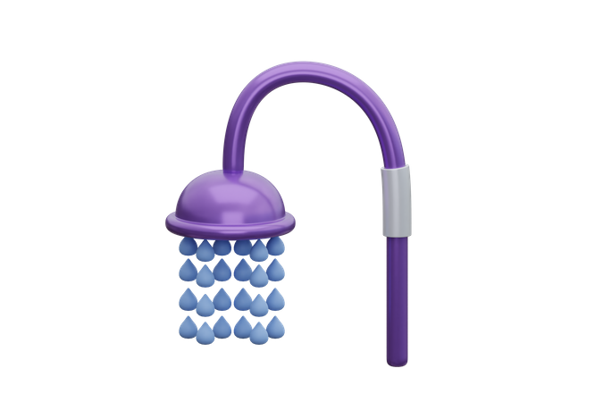 Dusche  3D Icon