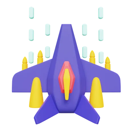 Jet Flugzeug Spiel Symbol 3 D Illustration 3D Icon