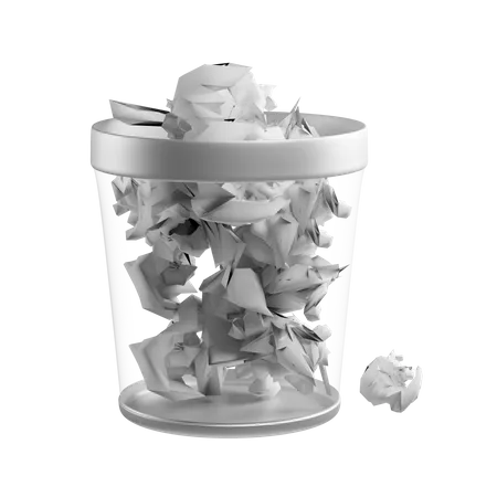 Dustbin  3D Illustration