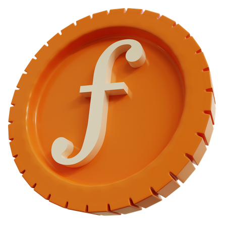 네덜란드 길더 동전  3D Icon